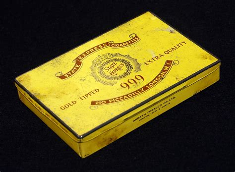 vintage indian smoking austrian metal box|Vintage cigarette boxes, various materials .